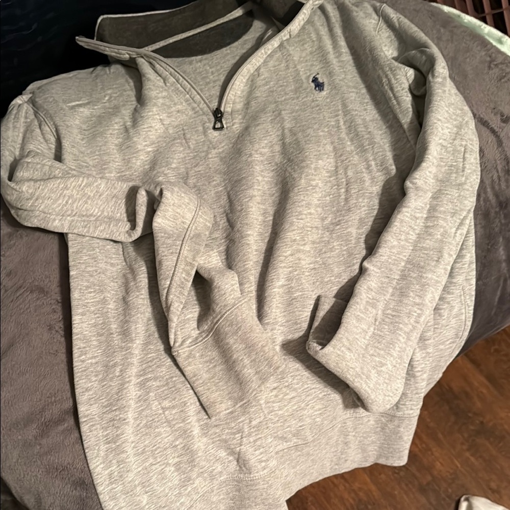 Polo by Ralph Lauren Charcoal and Light Gray Pullover